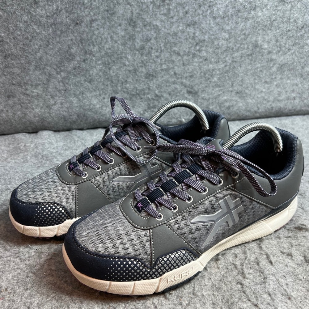 Kuru Quantum Gray Purple Walking Shoes Womens Orthopedic Comfort Sneakers Sz 10